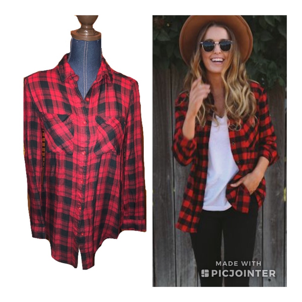 BP red plaid shirt - Picture 1 of 5